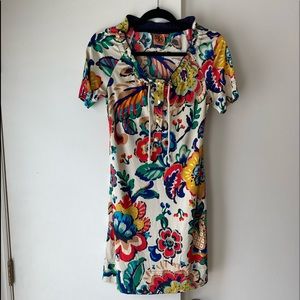 Tory Burch silk dress pattern floral small